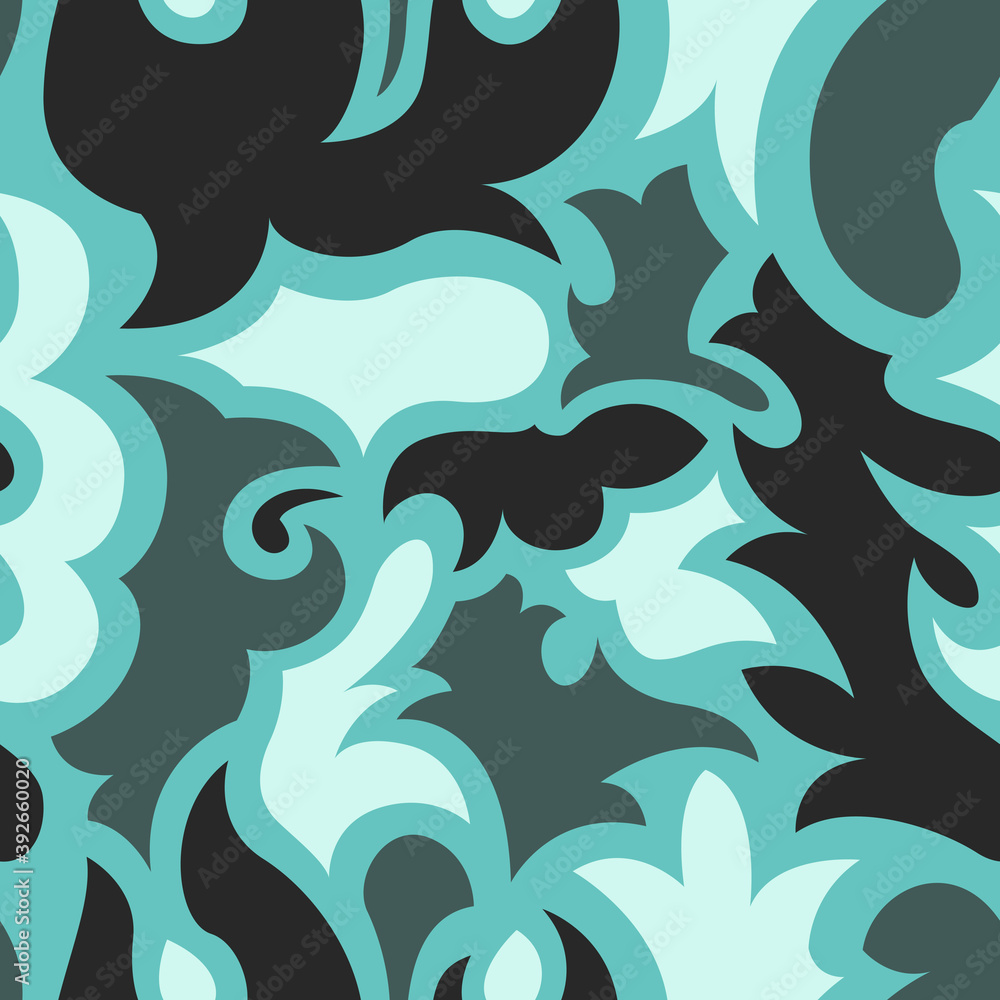 vector green tone ethnic style seamless pattern on green vector green tone ethnic style seamless pattern on green
