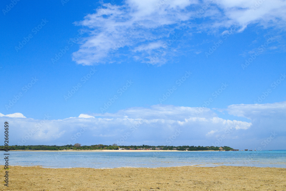 Zanzibar beach landscape, Tanzania, Africa panorama Zanzibar beach landscape, Tanzania, Africa panorama