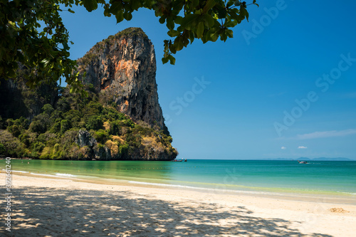 Railay Beach famous destination in summer, Krabi