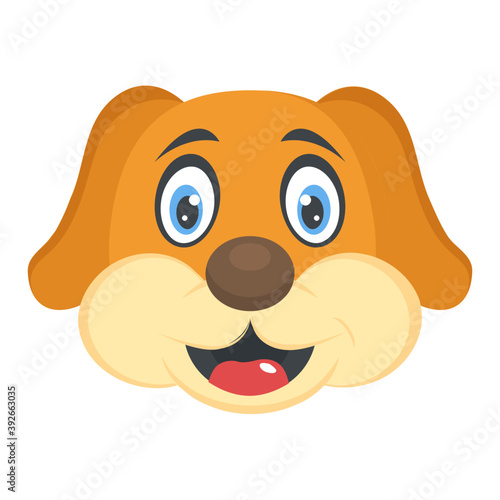 
 A beautiful cute puppy head
