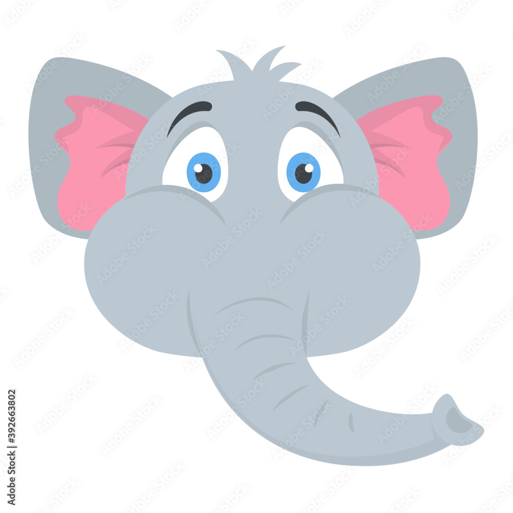 Obraz premium A cute small elephant kid mascot 