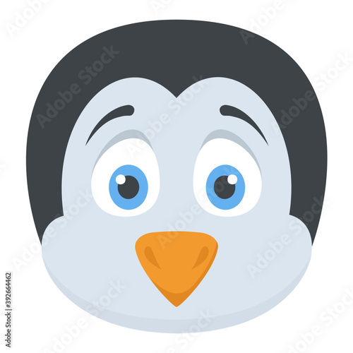 
A cute face of small penguin 
