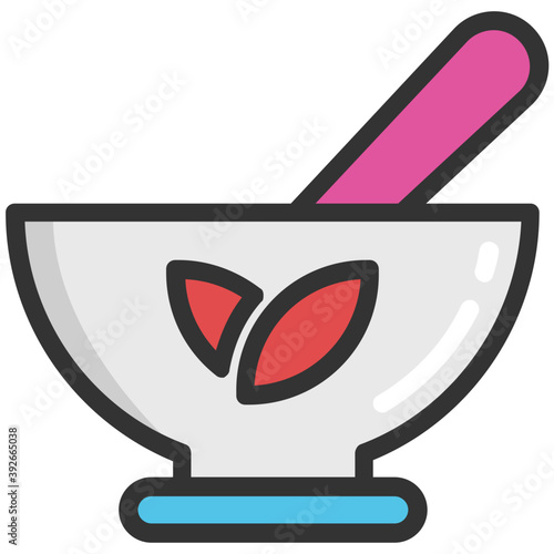 
A pharmacy tool for crushing pills, mortar pestle 
