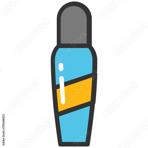 
Nail polish color flat vector icon 
