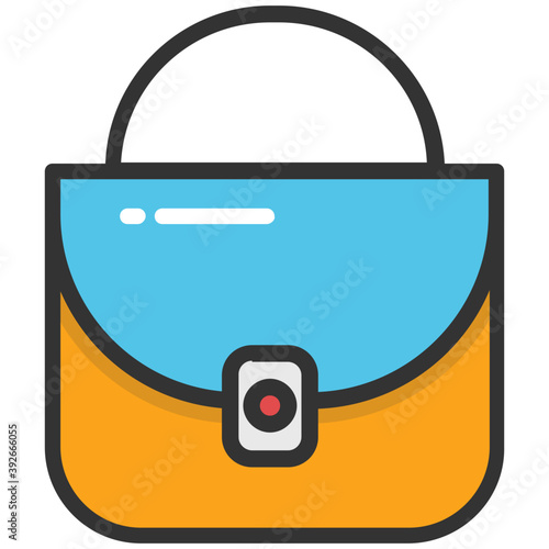 
A colorful ladies handbag resembling sac
