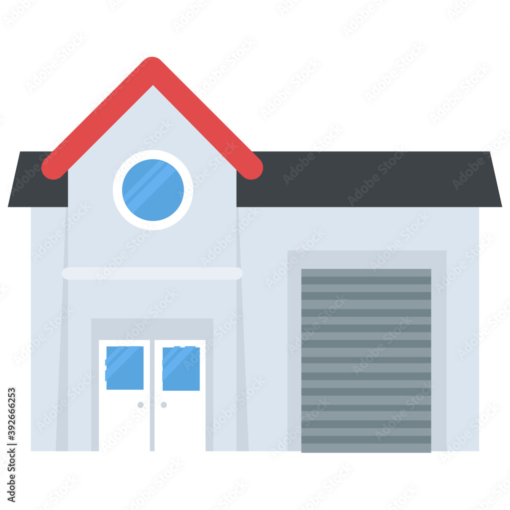 
A family house, residential building
