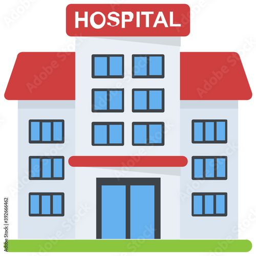 
Modern architecture of a Hospital 

