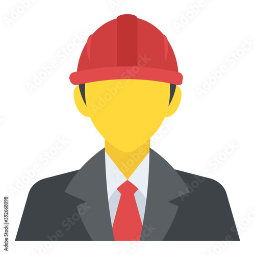 
Flat icon design of boy avatar
