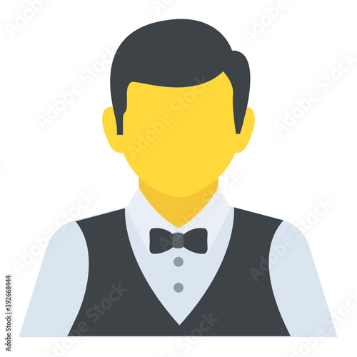 
A person who attends and serve customer is waiter
