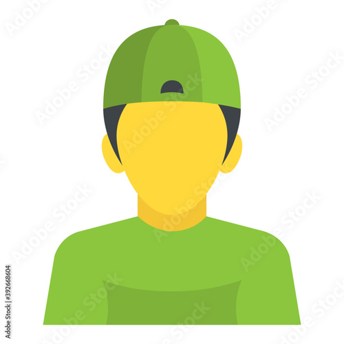 
Smiling boy with brown hair  
