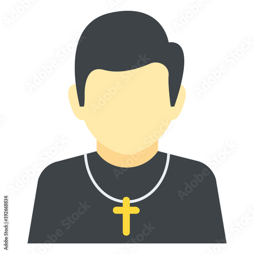 
Religious person who serves at church is Priest
