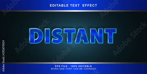 distant text effect editable