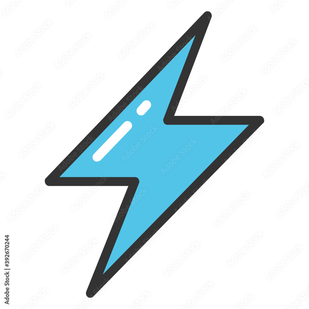 Flat icon design of lightning
Flat icon design of lightning