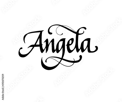 angela, a female name photo