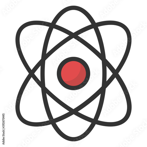 
Atomic whirl rutherford model icon
