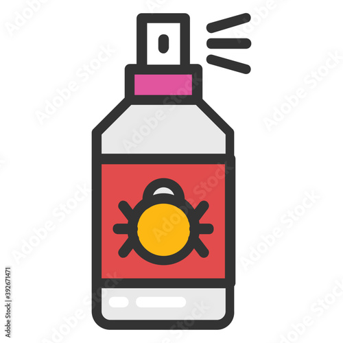 
A plastic bottle with trigger to spray liquid
