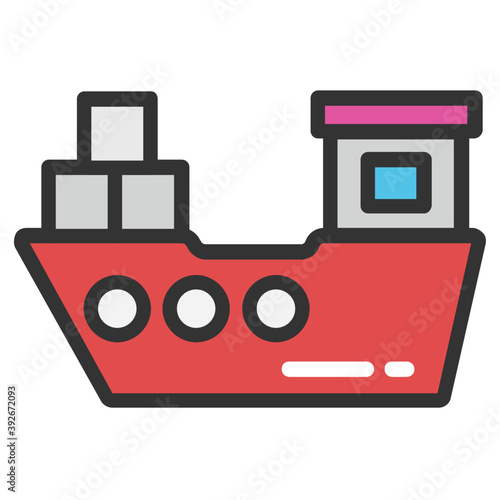 
Ship Vector Icon
