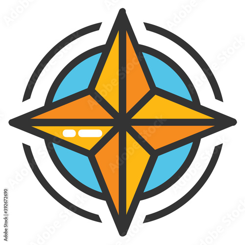  Compass Vector Icon  © Vectors Market