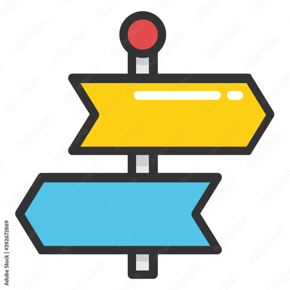 Signpost Vector Icon
Signpost Vector Icon