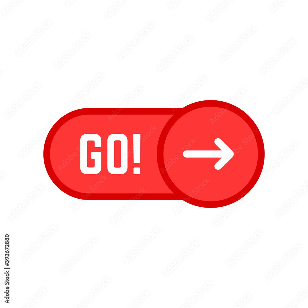 simple red go icon like call to action simple red go icon like call to action