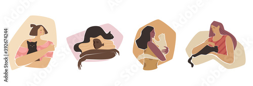 Women With Cats Avatars