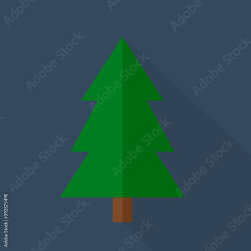 Vecteur d'un sapin en flat design