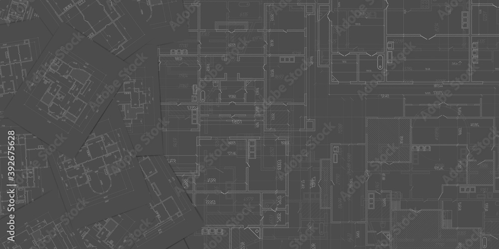 House architectural plan .Technical drawing background.Engineering design .Vector , illustration. House architectural plan .Technical drawing background.Engineering design .Vector , illustration.