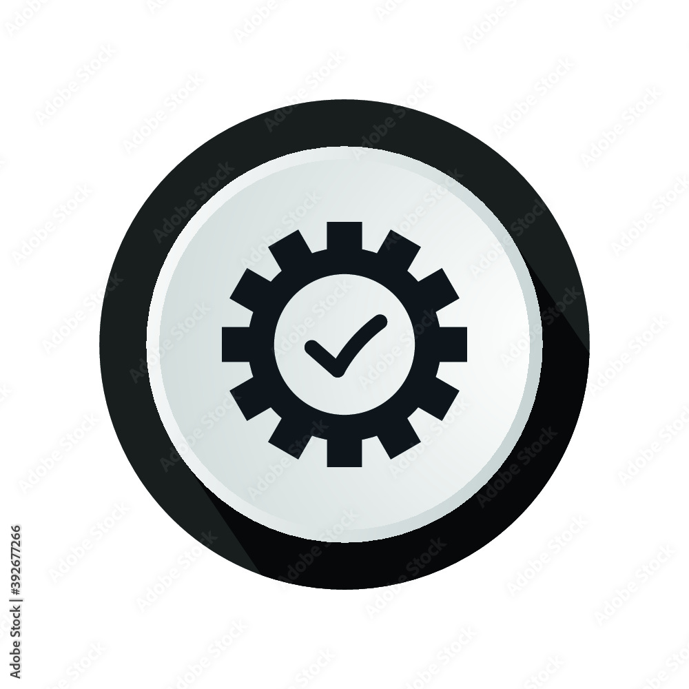Execution in circle. Vector illustration. Execution line Icon