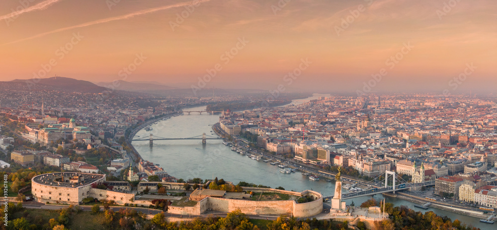 aerial view of Citadella Budapest