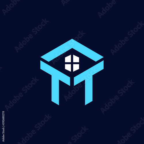 TT Letter Modern Real Estate Logo and icon Design Editable Vector and Website Favicon