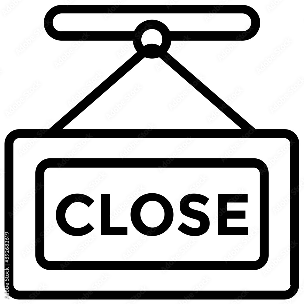 A hanged signage with CLOSE text
A hanged signage with CLOSE text