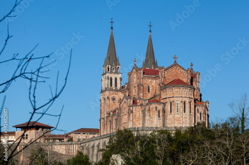 Basilica of Santa Maria, Covadonga, Picos de Europa, Asturias, Spain