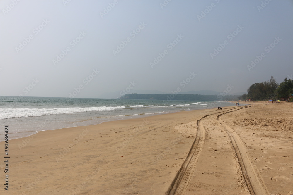 sandy beach and the Arabian sea
