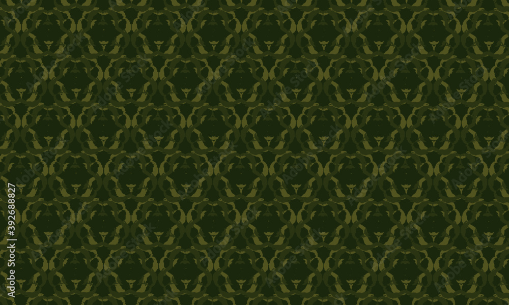mosaic pattern of interconnected elements in khaki tones.