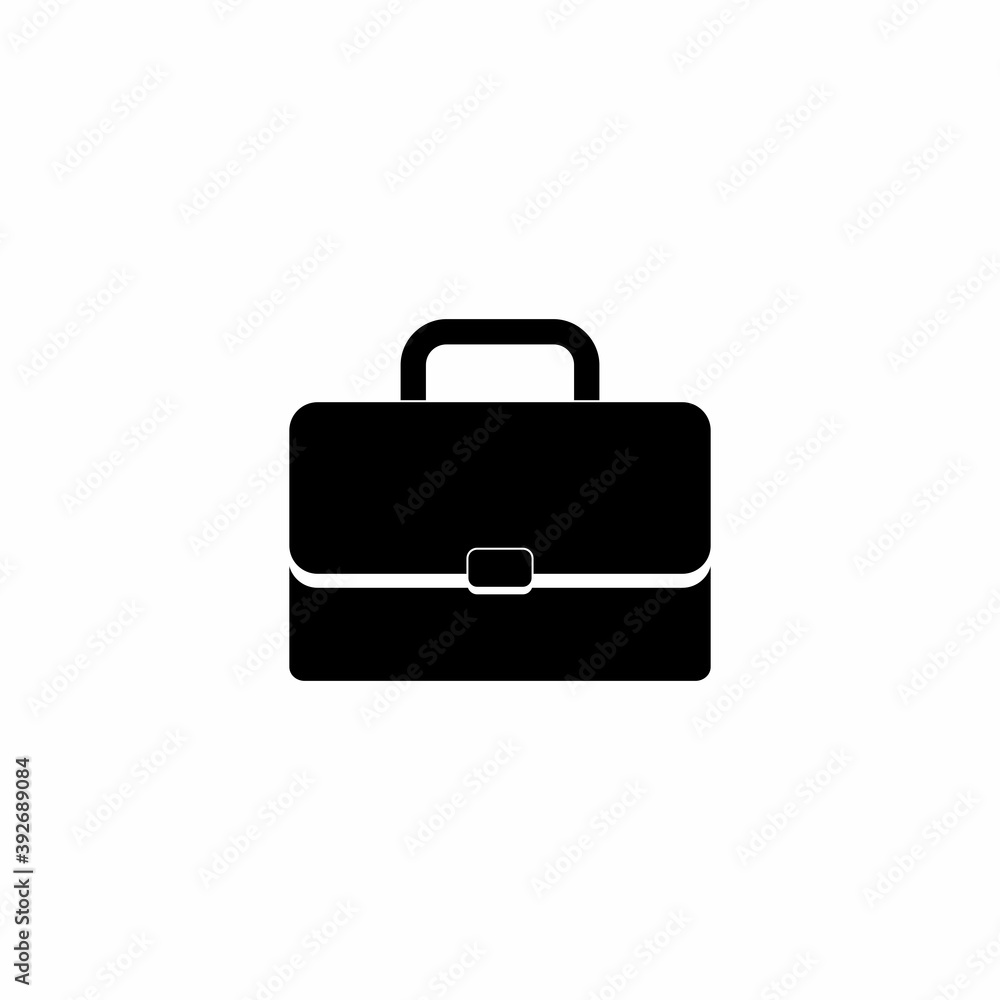 Briefcase White Outline vector isolated. Briefcase White Outline vector isolated.