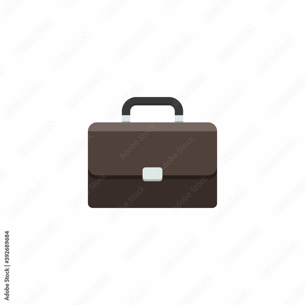 Briefcase White Background icon vector isolated. Briefcase White Background icon vector isolated.