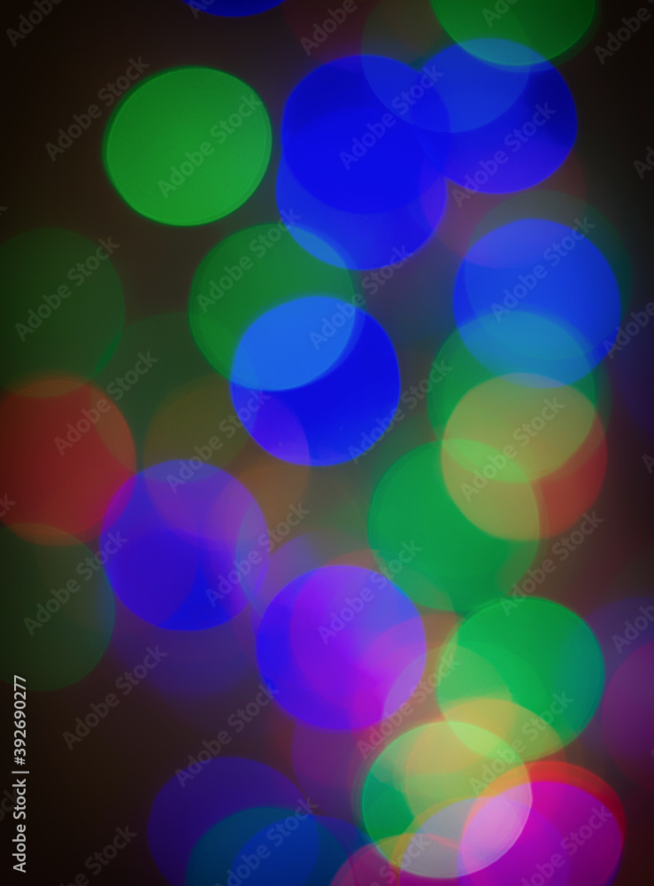 Abstract View Of Christmas Lights.