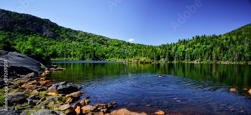 tumbledown mountain lake