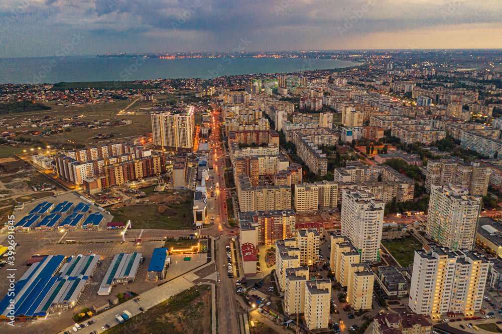 city aerial view, M2P, Poskot, Odessa, Ukraine