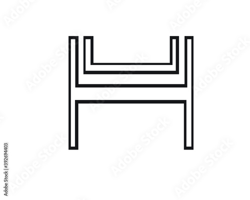 h and a creative logo letter designs and monograms