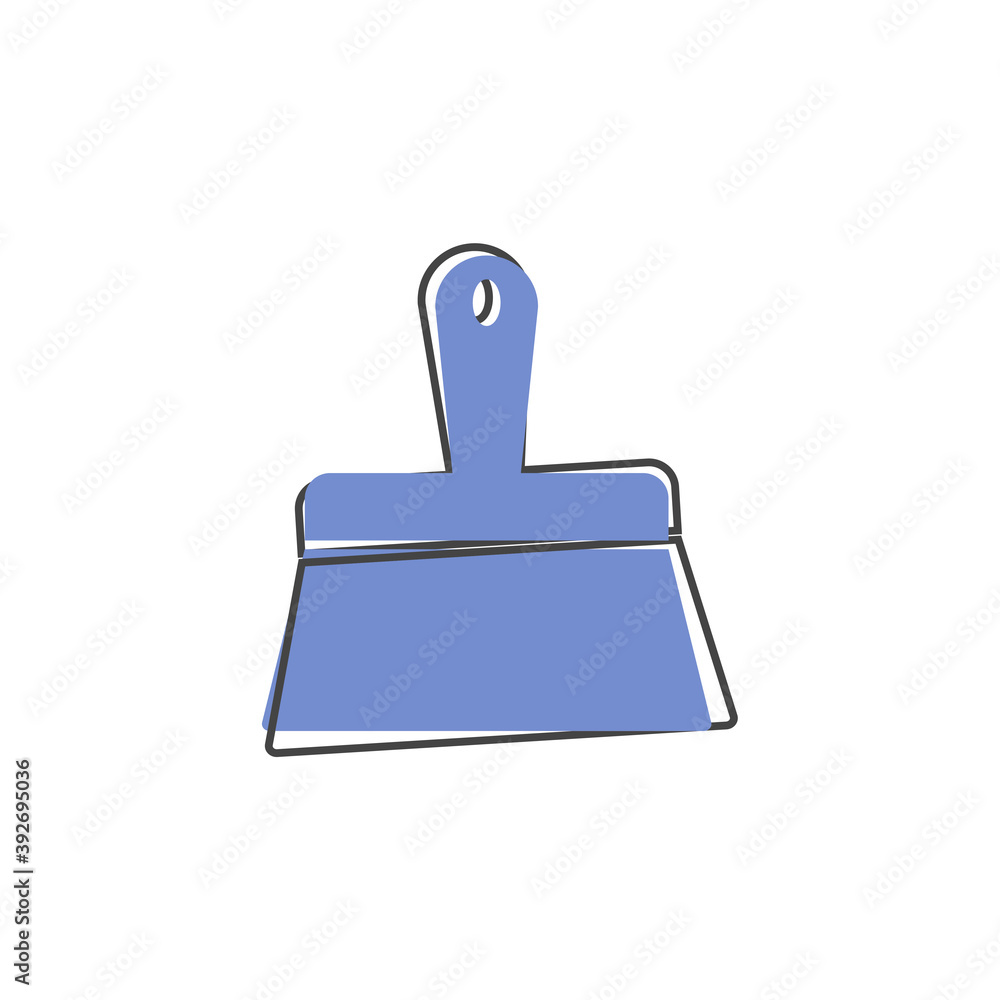 Vector icon image Paint brush cartoon style on white isolated background. Vector icon image Paint brush cartoon style on white isolated background.