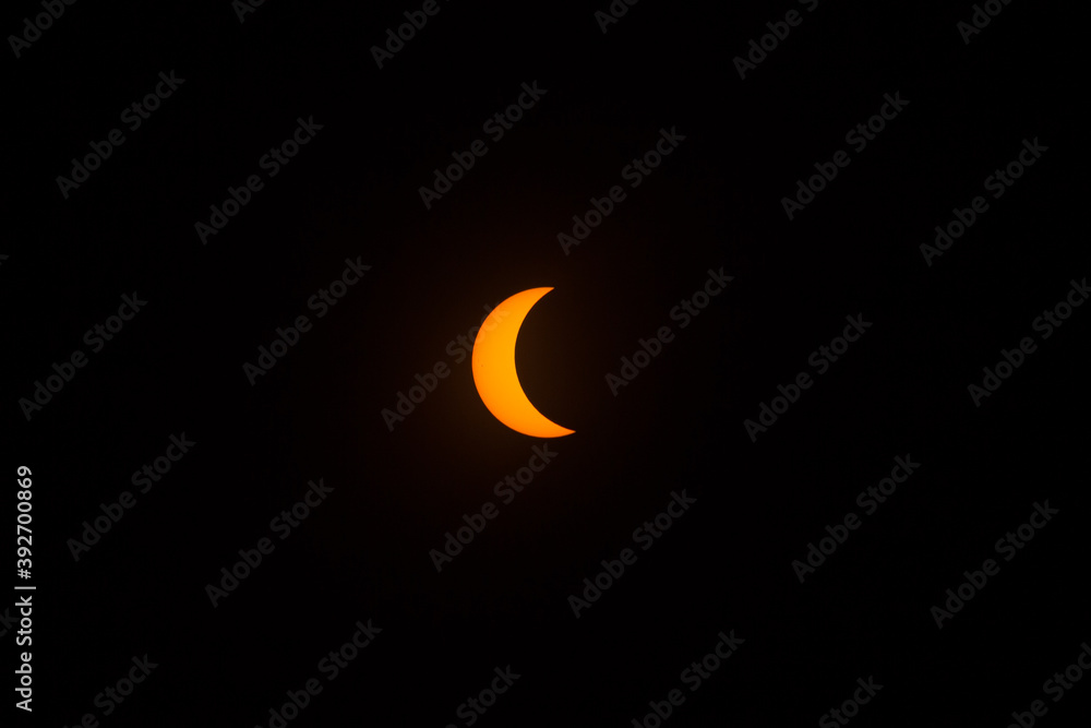 Full solar eclipse nearing totality Full solar eclipse nearing totality