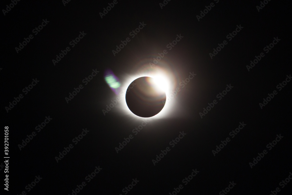 Full solar eclipse nearing totality Full solar eclipse nearing totality