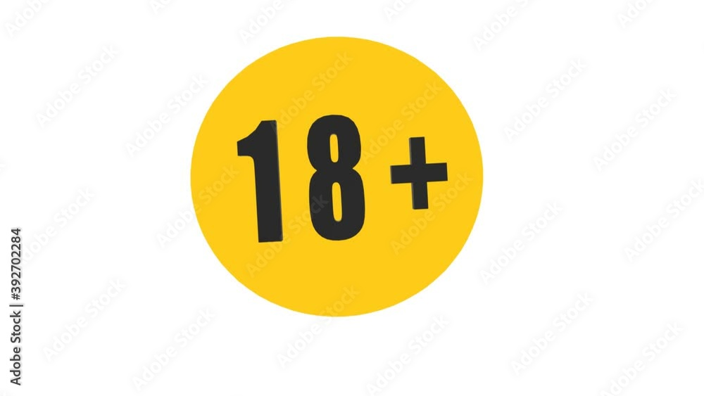 Eighteen plus icon in flat style. 18+ illustration on white isolated background. Censored business concept.
Eighteen plus icon in flat style. 18+ illustration on white isolated background. Censored business concept.