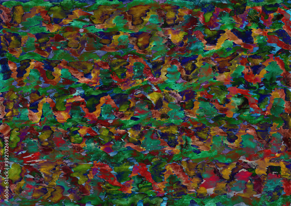 Fototapeta premium Abstract watercolor strokes as background, hand drawn creative artwork