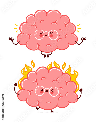 Cute funny human brain organ burn 