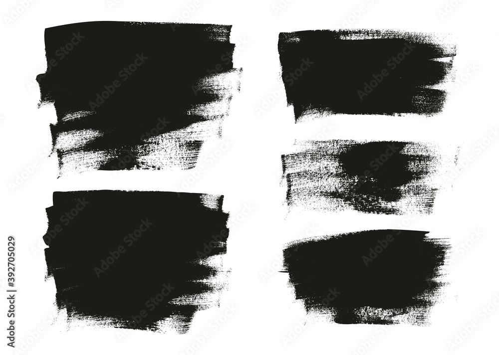 Fototapeta premium Flat Calligraphy Paint Brush Regular Long Background Mix High Detail Abstract Vector Background Mix Set 