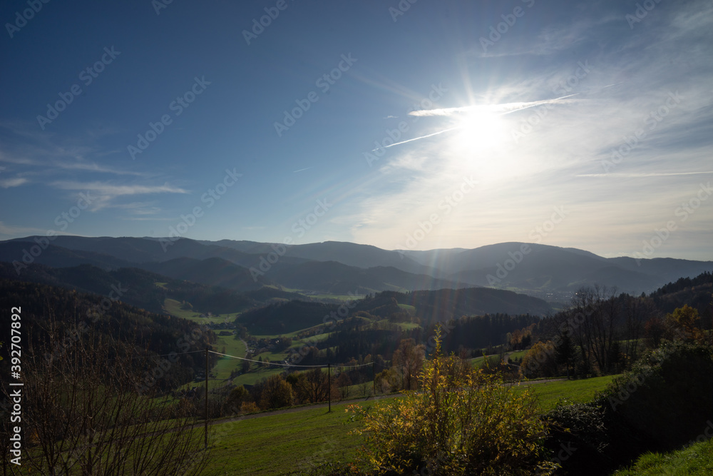 Obraz premium Schwarzwald Panorama Berge