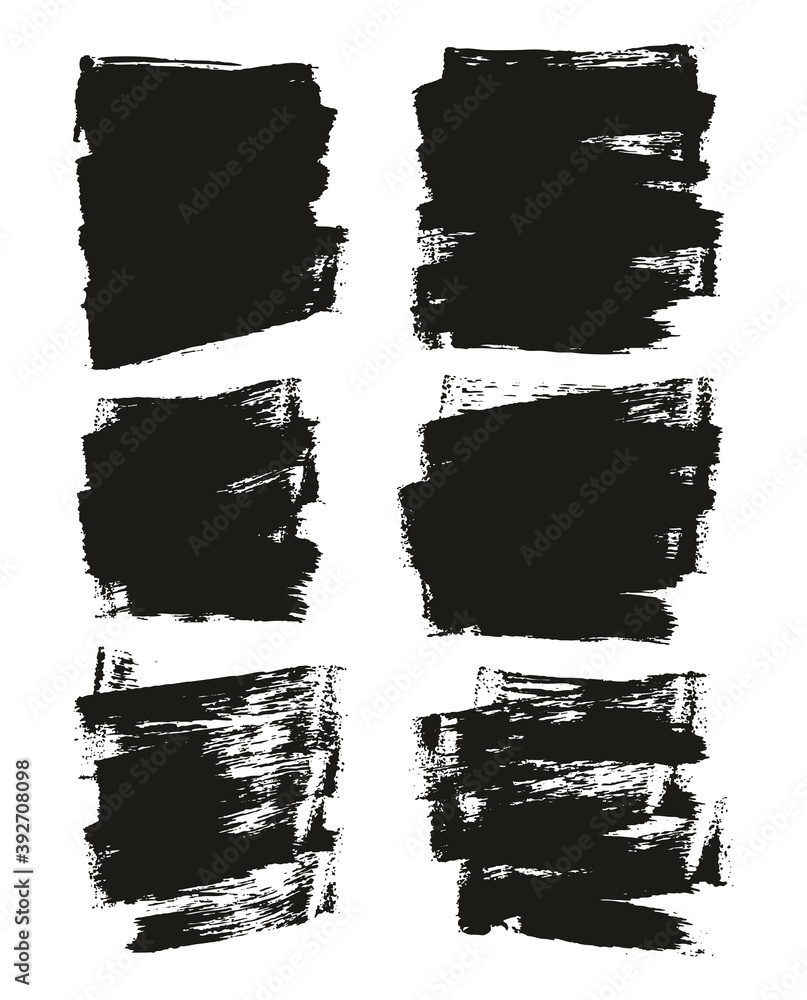 Flat Sponge Thin Artist Brush Short Background High Detail Abstract Vector Background Set Flat Sponge Thin Artist Brush Short Background High Detail Abstract Vector Background Set