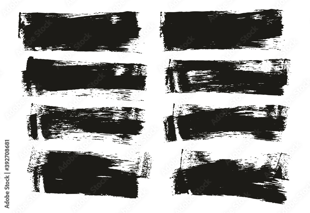 Flat Sponge Thin Artist Brush Short Background High Detail Abstract Vector Background Set Flat Sponge Thin Artist Brush Short Background High Detail Abstract Vector Background Set